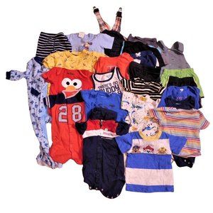 Large Lot Infant Boys Clothes Summer Size 12 Months 24 Pieces